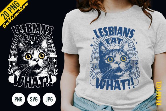 Download Lesbians Eat What Cat Shirt SVG PNG - Png Collection