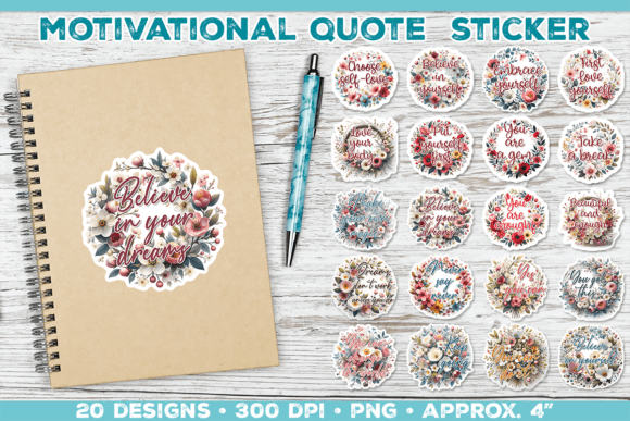 Download Motivational Quote Sticker PNG Bundle - Png Collection
