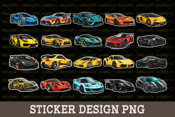Download Sports Car Sticker Bundle PNG - Png Collection