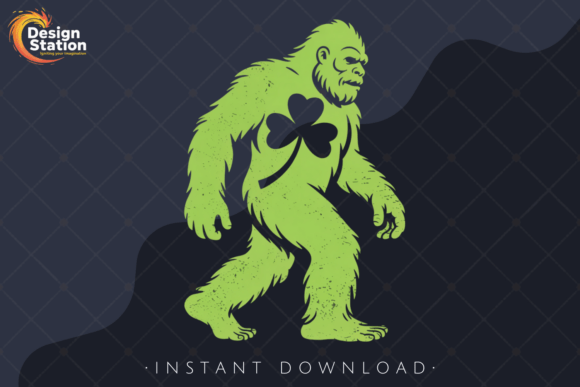 Download Lucky St Patrick’s Day Bigfoot PNG - Png Collection