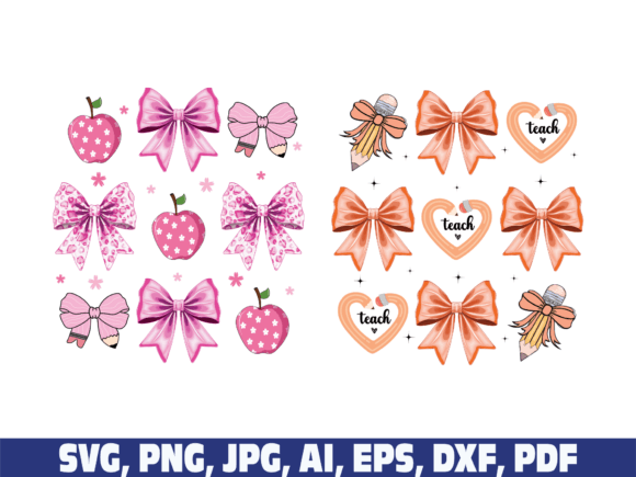 Download Coquette Bow Teacher Svg Png - Png Collection