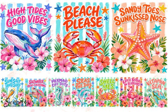 Download Summer Beach Brushstroke Sublimation PNG - Png Collection