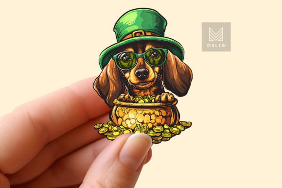 Download St Patrick's Day Dog Sticker PNG - Png Collection