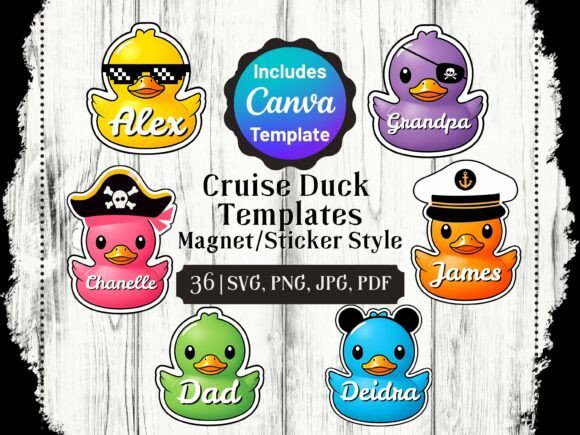 Download Cruise Duck Stickers PNG SVG - Png Collection
