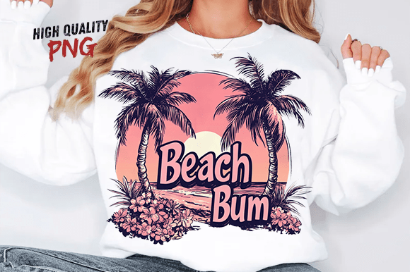 Download Beach Bum PNG, Trendy Summer SVG PNG - Png Collection