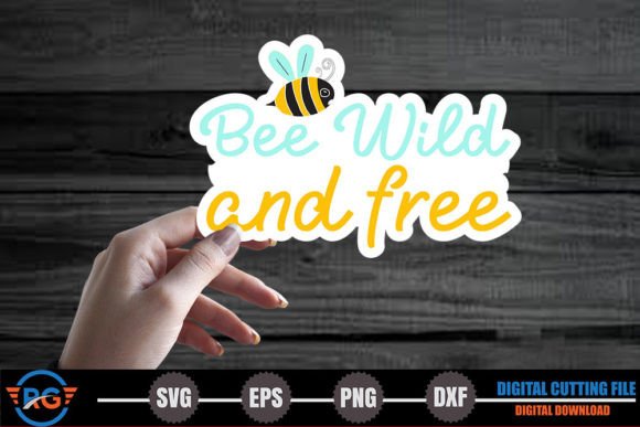 Download Bee Wild and Free – Bee Stickers PNG - Png Collection