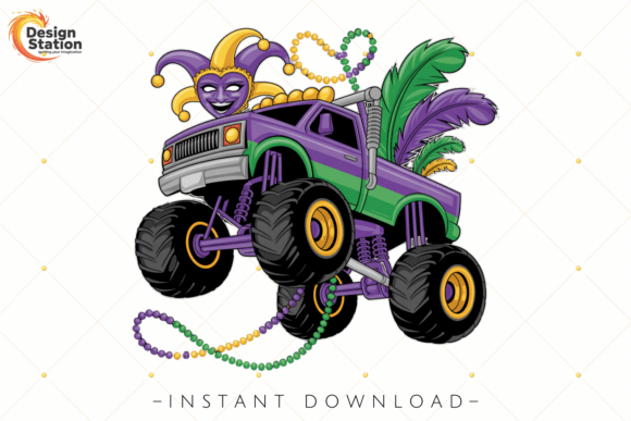 Download Mardi Gras Monster Truck PNG - Png Collection