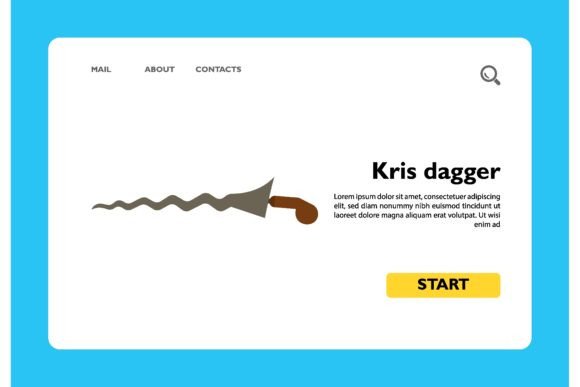Download Vector Icon of Kris Dagger. Indonesian W - Dagger Collection
