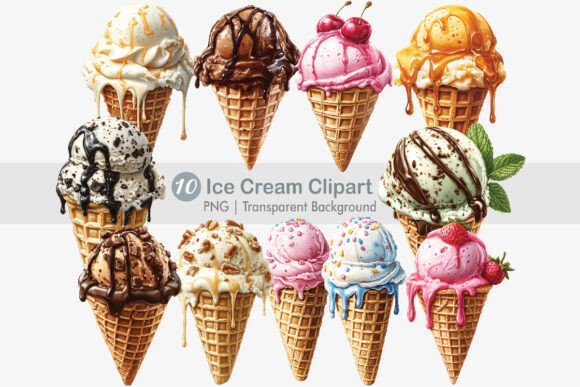 Download Ice Cream Clipart PNG Bundle - Png Collection