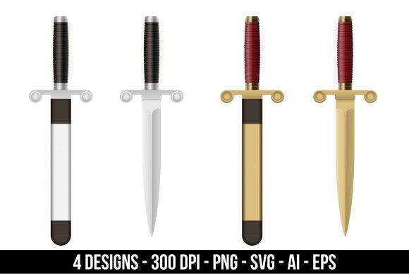 Download Battle Dagger Clipart Set - Dagger Collection
