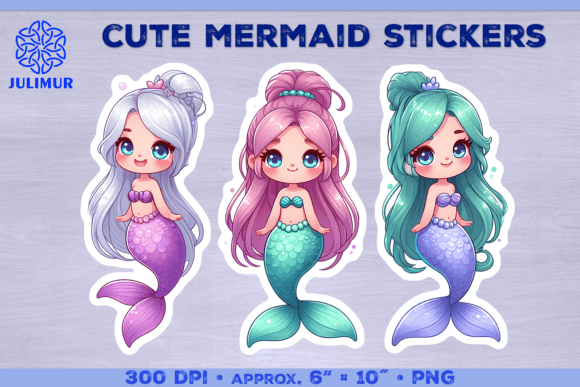 Download Magical Mermaid Stickers PNG - Png Collection
