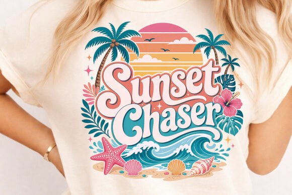 Download Sunset Chaser Retro Summer Png,Beach Png - Png Collection