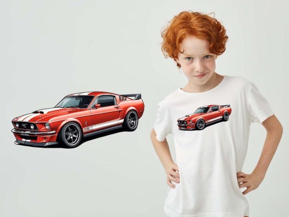 Download Mustang GT 500 T-shirt Clipart Png DTF - Png Collection