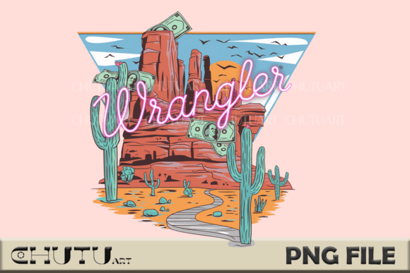 Download Wrangler PNG - Neon Desert Cactus Design - Png Collection