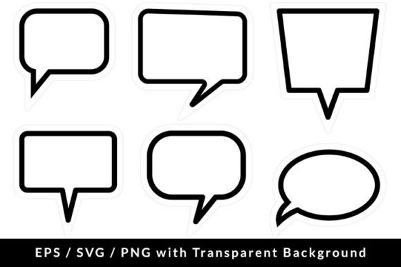 Download Speech Bubble Set SVG EPS PNG - Png Collection