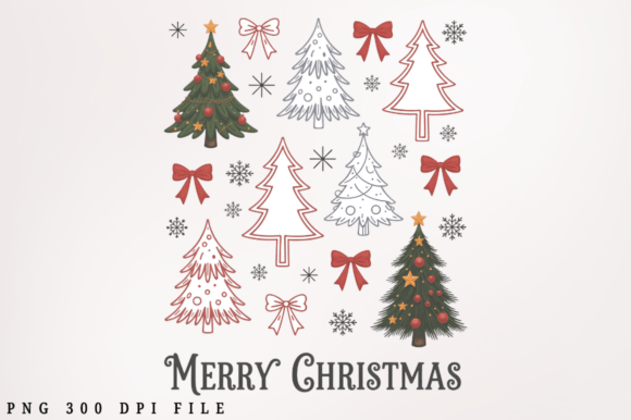 Download Christmas Tree Coquette Bow PNG Design - Png Collection