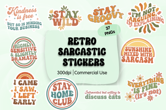 Download Retro Sarcastic Quote PNG Stickers - Png Collection