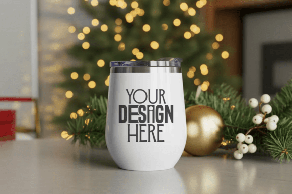 Download White Wine Tumbler Mockup - Premium Resources