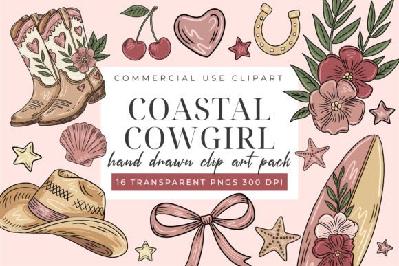 Download Coastal Cowgirl Clipart PNG Pack - Png Collection