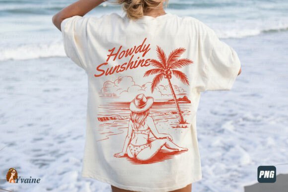 Download Western Summer Girl PNG Howdy Sunshine - Png Collection