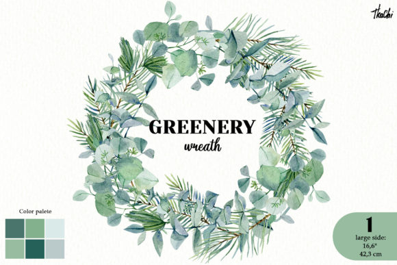 Download Watercolor Leaves Foliage Wreath Png - Png Collection