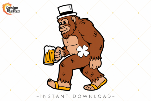 Download Bigfoot Drinking Beer Humor Drinking PNG - Png Collection