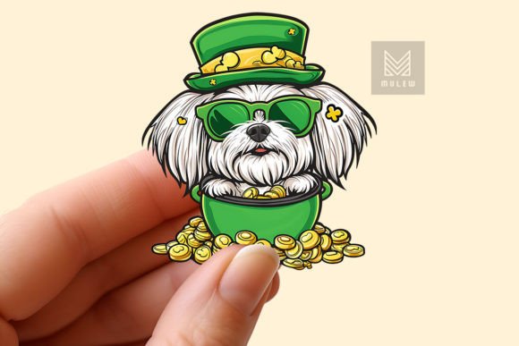 Download St Patrick's Day Dog Sticker PNG - Png Collection