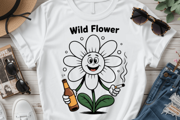 Download Wild Flower Illustration PNG - Png Collection