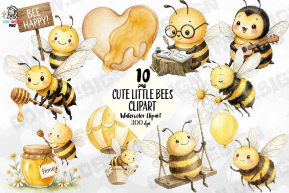 Download Cute Little Bees PNG - Png Collection