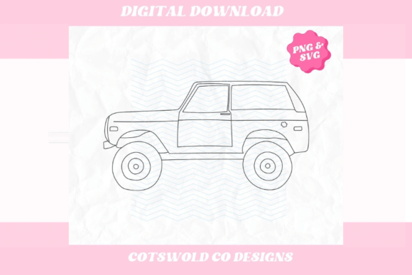 Download Retro Car Truck Bronco SVG PNG Clipart - Png Collection