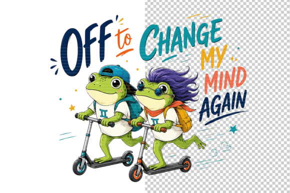 Download Funny Frog Gemini PNG T-Shirt Art - Png Collection