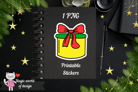 Download Christmas Gift Stickers, 1 PNG Printable - Png Collection
