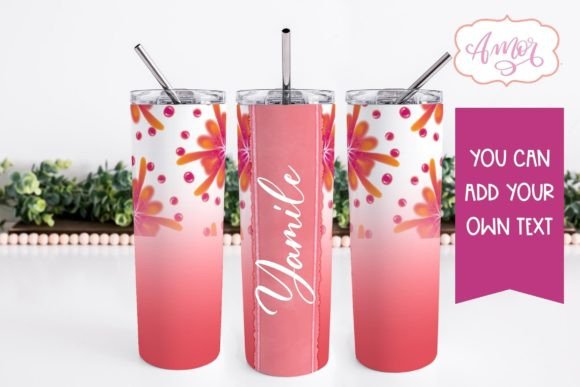 Download Floral Customizable Tumbler Wrap PNG - Png Collection