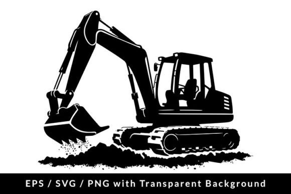 Download Excavator Silhouette SVG PNG EPS - Png Collection