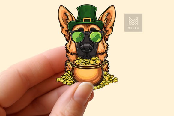 Download St Patrick's Day Dog Sticker PNG - Png Collection