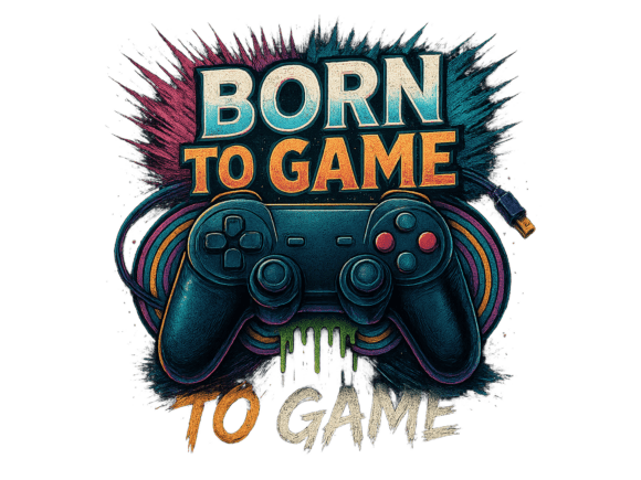Download Born to Game PNG Graffiti Gaming Design - Png Collection