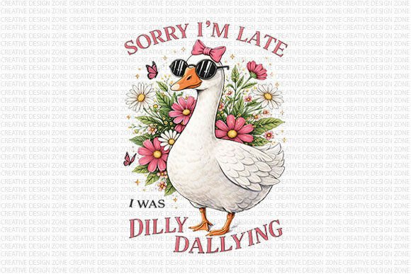 Download Sorry I’m Late Goose PNG - Png Collection