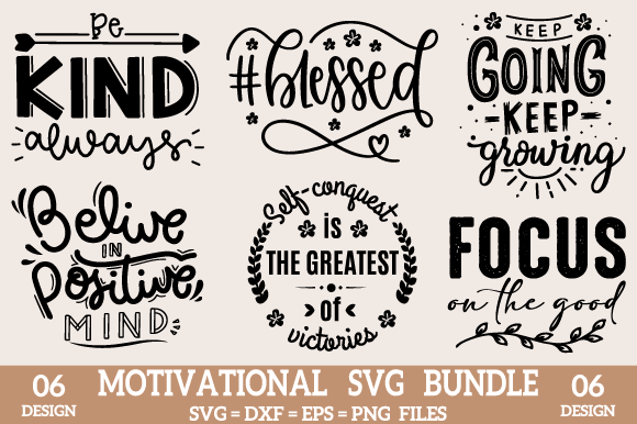 Download Motivational Quotes Svg Bundle PNG File - Png Collection