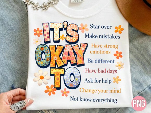 Download Its Okay to Retro Mental Health PNG - Png Collection