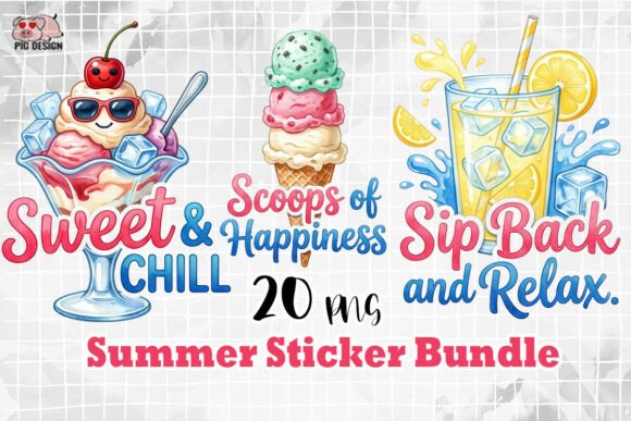 Download Summer Sticker Bundle PNG - Png Collection