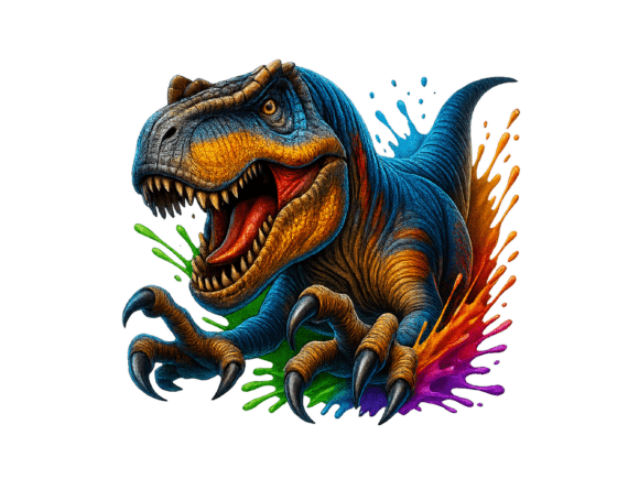 Download Dinosaur T-Rex Watercolor Kids Png - Png Collection